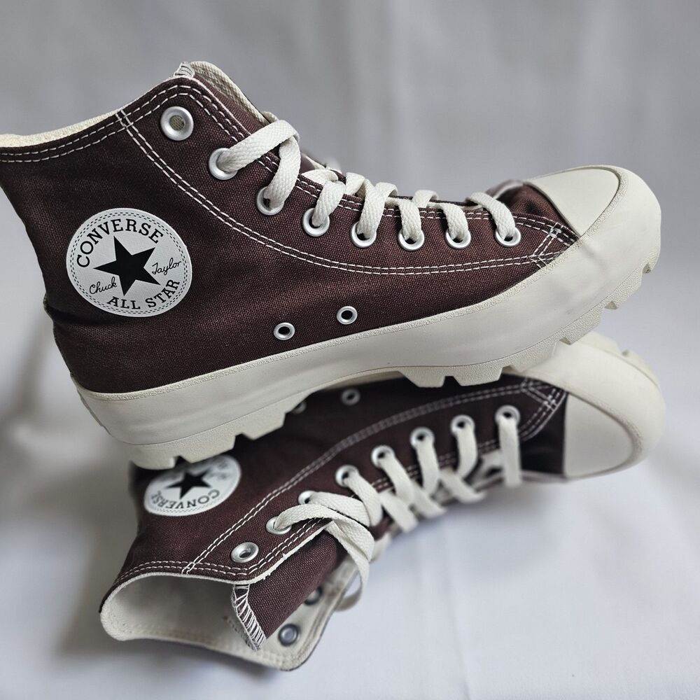 Converse Women’s Chuck Taylor All Star Lugged High-Top Sneakers Brown Size 9.5